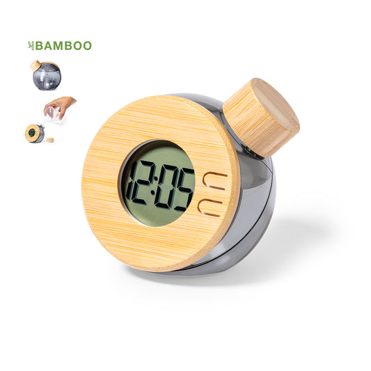 Reloj de mesa en Bambú natural